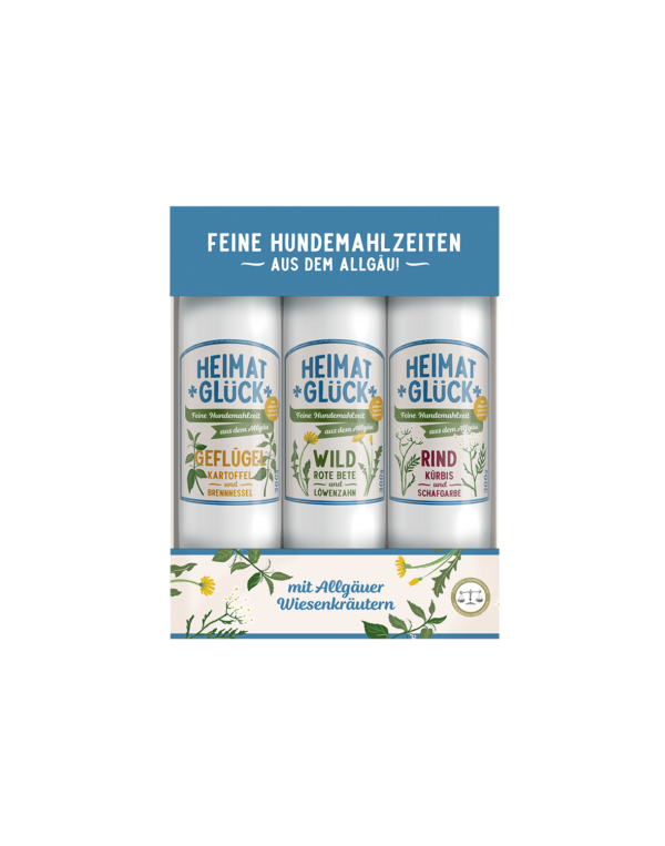 Heimatglück Schmankerl Trio Aktion 1x Rind 300 g, 1x Geflügel 300 g, 1x Wild 300 g